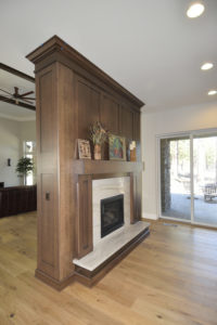 Two-Sided Fireplace-Room Divider